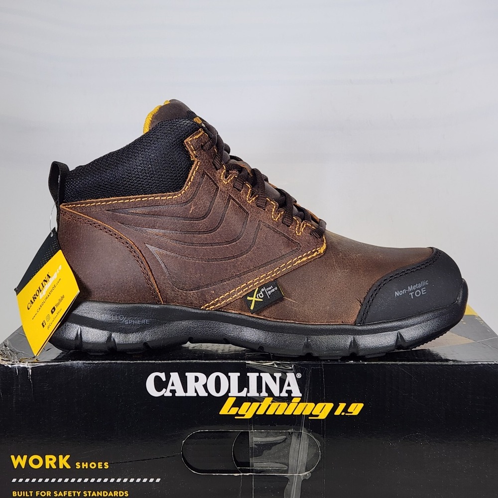 Carolina Work Shoes Men Size 8.5 Coco Lytning 1.9 Met Internal Metguard Comp Toe